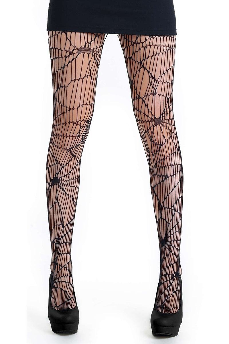 Spoken Spells Spider Web Fishnet Tights