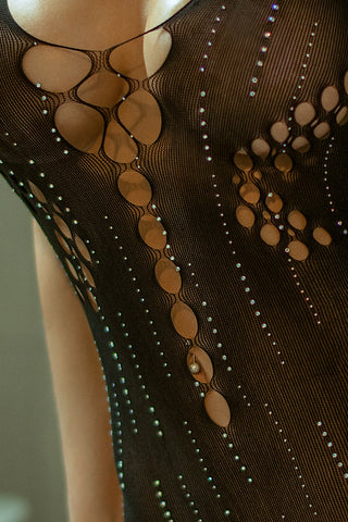 Starfall Kiss Halter Cutout Bodystocking