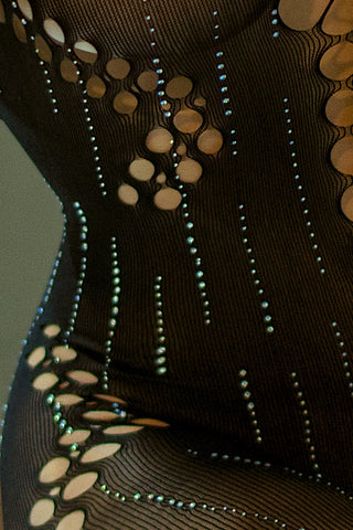 Starfall Kiss Halter Cutout Bodystocking