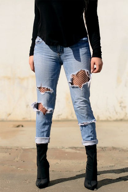 Dark Signature Classic Fishnet Tights