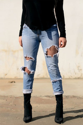 Dark Signature Classic Fishnet Tights